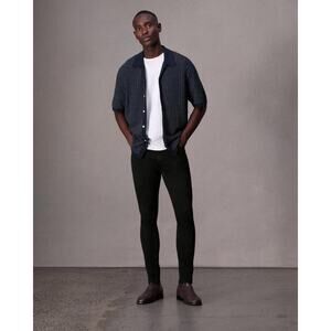 Rag & Bone Fit 1 Skinny Fit Jean Extra Slim Aero Stretch Denim Black Sz 29 Black